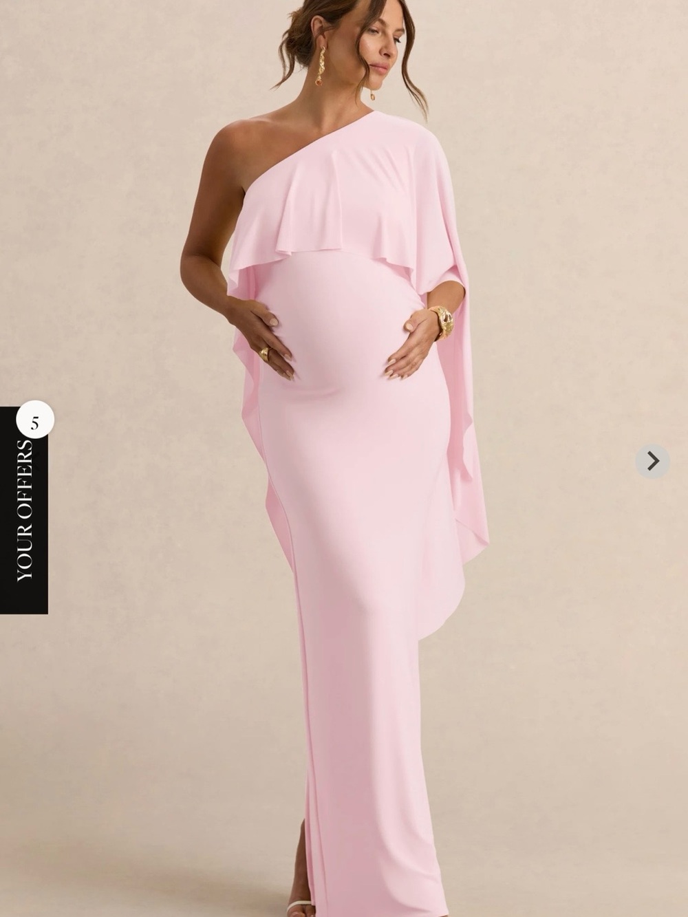 Club L London Cicely Pink Maternity Dress